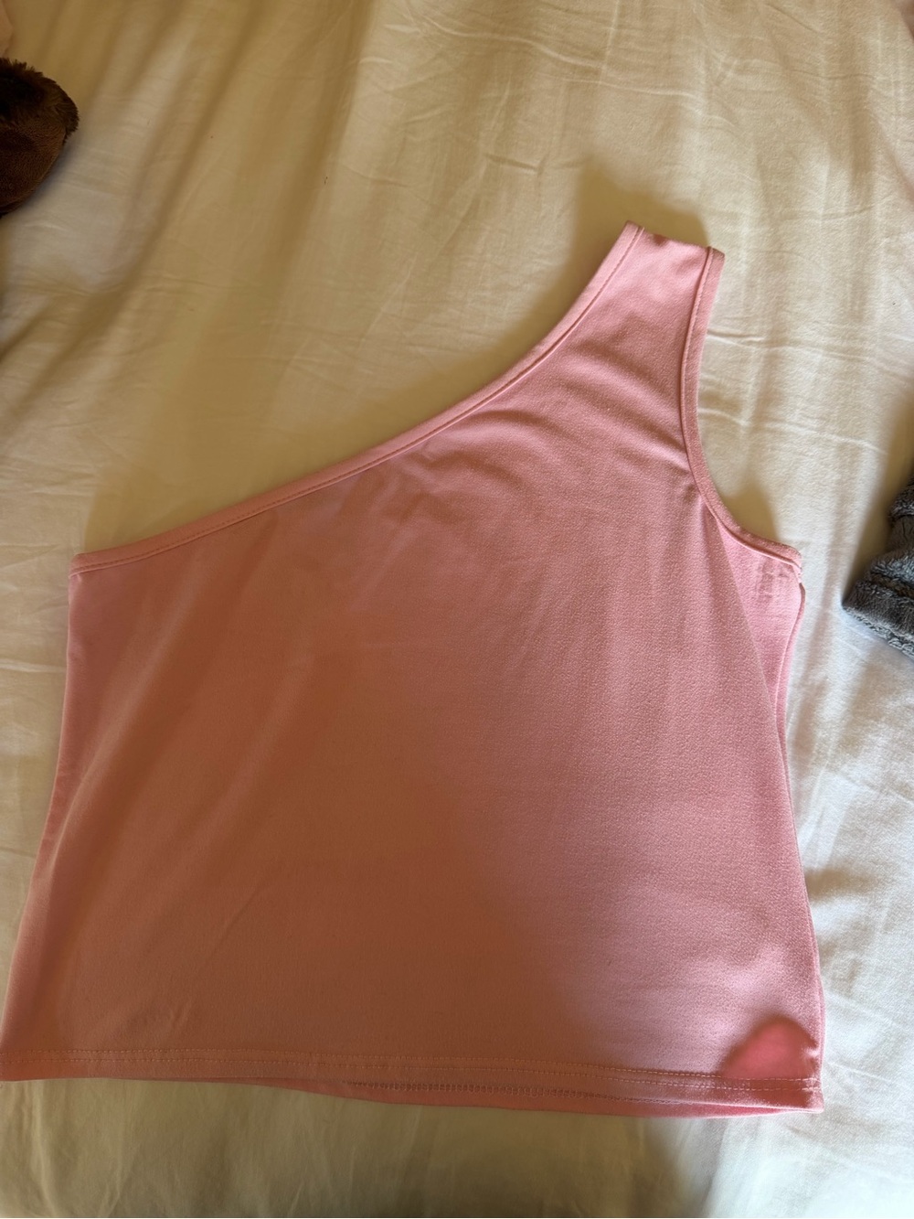 T.J.Maxx Pink One-Shoulder Tank Top